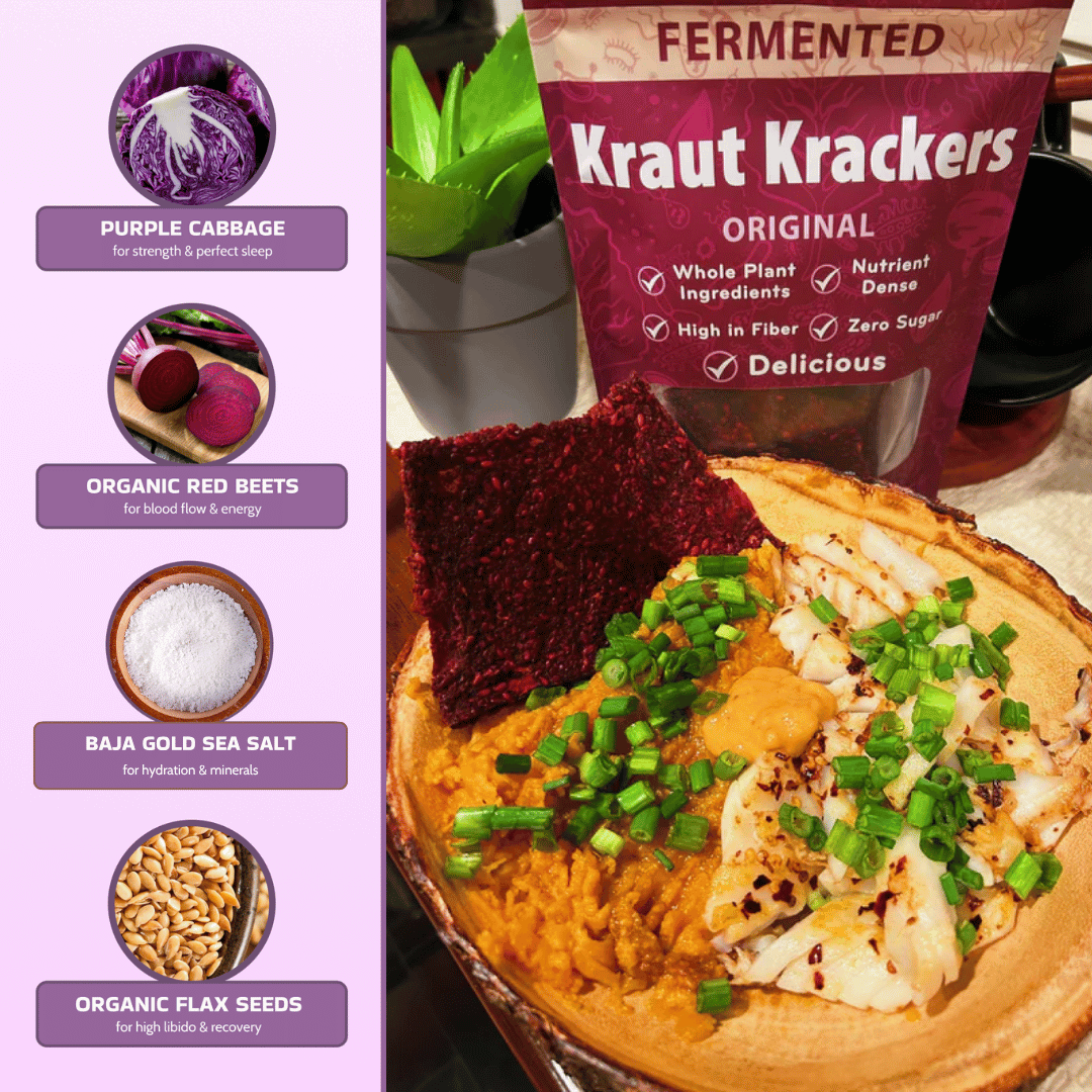 Kraut Krackers | Organic Fermented Sauerkraut Crackers