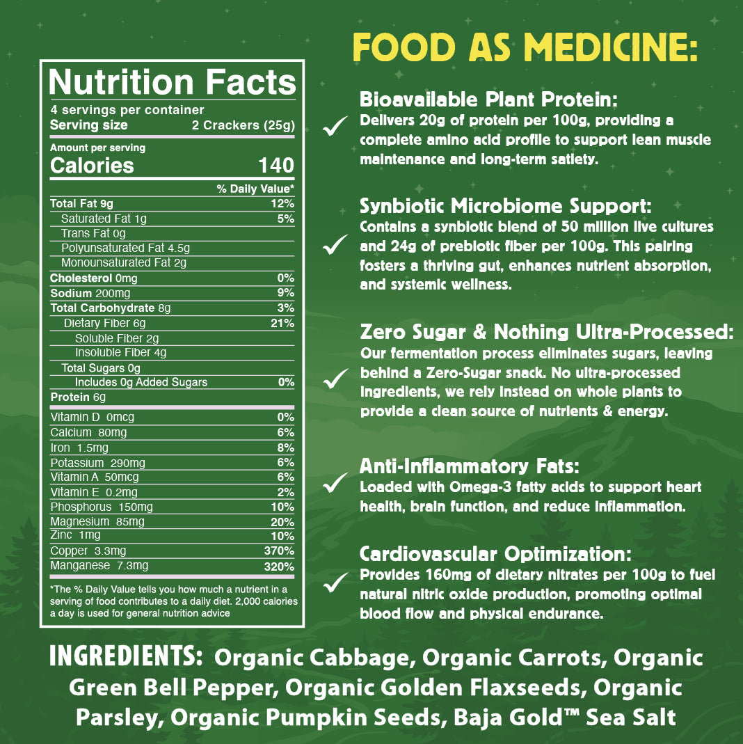 Trail Salad | Organic Fermented Crackers